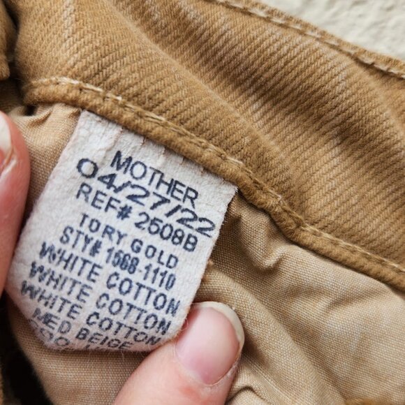 SNACKS! by Mother Denim The Fun Dip Puddle Beige - Picture 7 of 7